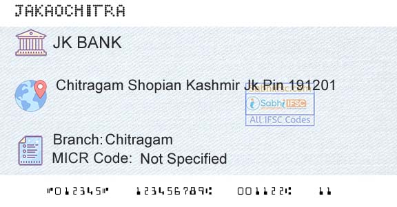 Jammu And Kashmir Bank Limited ChitragamBranch 