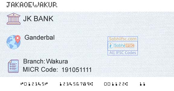 Jammu And Kashmir Bank Limited WakuraBranch 