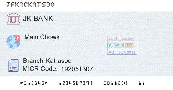 Jammu And Kashmir Bank Limited KatrasooBranch 