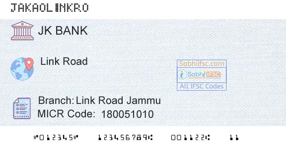 Jammu And Kashmir Bank Limited Link Road JammuBranch 