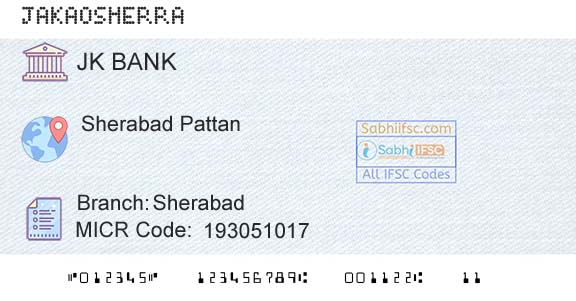 Jammu And Kashmir Bank Limited SherabadBranch 