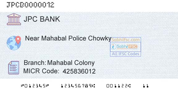 The Jalgaon Peopels Cooperative Bank Limited Mahabal ColonyBranch 
