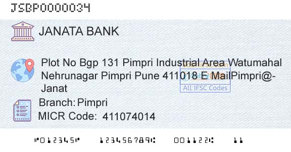 Janata Sahakari Bank Limited PimpriBranch 