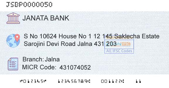 Janata Sahakari Bank Limited JalnaBranch 