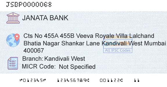 Janata Sahakari Bank Limited Kandivali WestBranch 