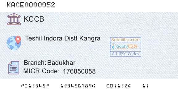 The Kangra Central Cooperative Bank Limited BadukharBranch 
