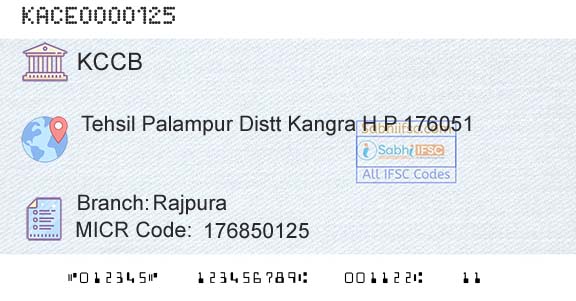 The Kangra Central Cooperative Bank Limited RajpuraBranch 