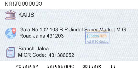 Kallappanna Awade Ichalkaranji Janata Sahakari Bank Limited JalnaBranch 