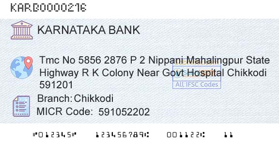 Karnataka Bank Limited ChikkodiBranch 