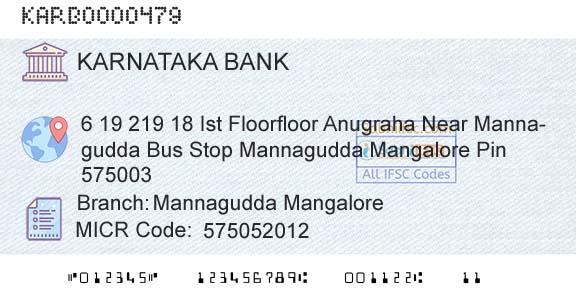 Karnataka Bank Limited Mannagudda MangaloreBranch 