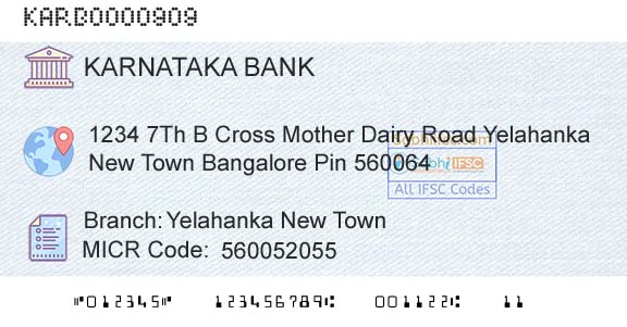 Karnataka Bank Limited Yelahanka New TownBranch 