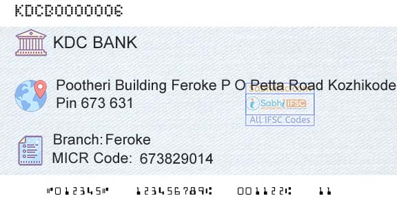Kozhikode District Cooperatiave Bank Ltd FerokeBranch 