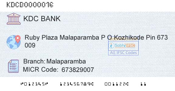 Kozhikode District Cooperatiave Bank Ltd MalaparambaBranch 