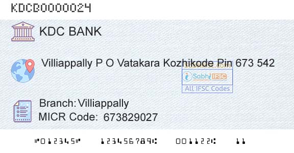 Kozhikode District Cooperatiave Bank Ltd VilliappallyBranch 