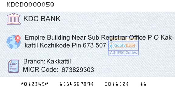 Kozhikode District Cooperatiave Bank Ltd KakkattilBranch 