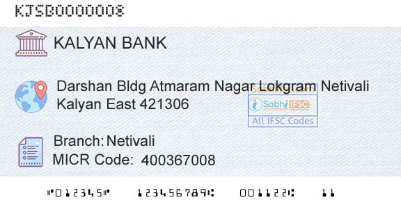 Kalyan Janata Sahakari Bank NetivaliBranch 