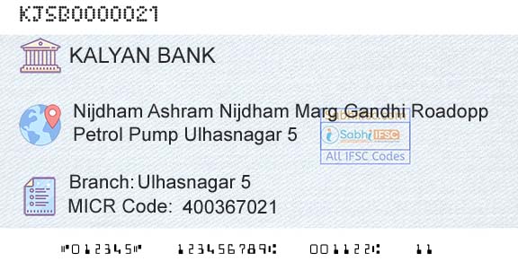 Kalyan Janata Sahakari Bank Ulhasnagar 5Branch 