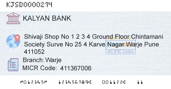 Kalyan Janata Sahakari Bank WarjeBranch 