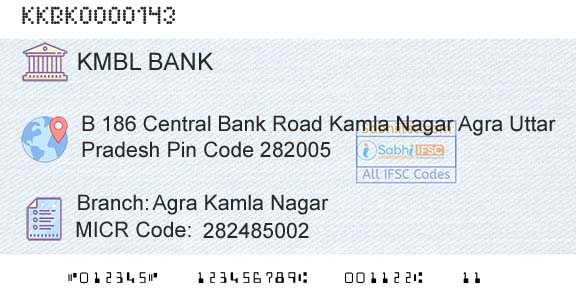 Kotak Mahindra Bank Limited Agra Kamla NagarBranch 