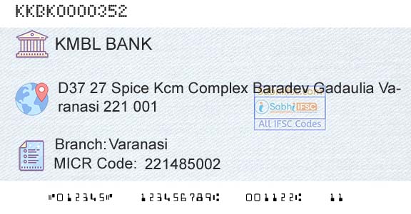 Kotak Mahindra Bank Limited VaranasiBranch 