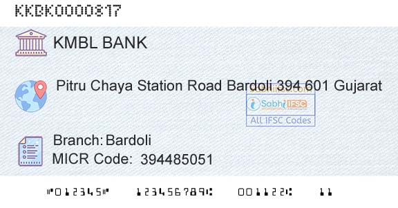 Kotak Mahindra Bank Limited BardoliBranch 