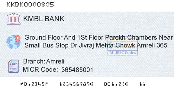 Kotak Mahindra Bank Limited AmreliBranch 