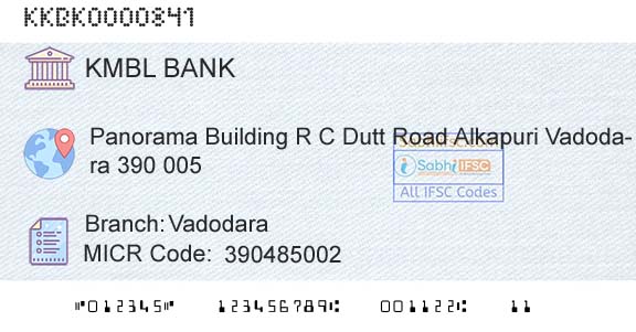Kotak Mahindra Bank Limited VadodaraBranch 