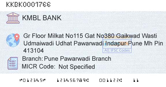 Kotak Mahindra Bank Limited Pune Pawarwadi BranchBranch 