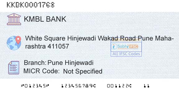 Kotak Mahindra Bank Limited Pune HinjewadiBranch 