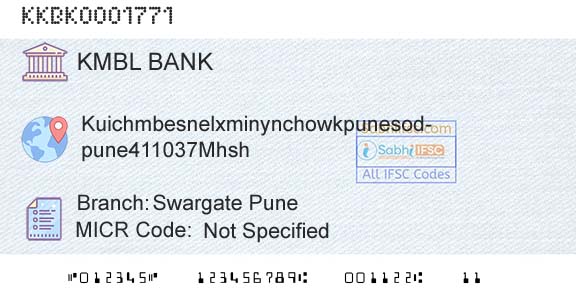 Kotak Mahindra Bank Limited Swargate PuneBranch 