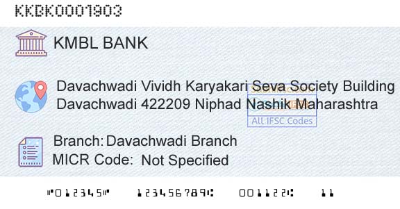 Kotak Mahindra Bank Limited Davachwadi BranchBranch 