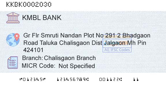 Kotak Mahindra Bank Limited Chalisgaon BranchBranch 
