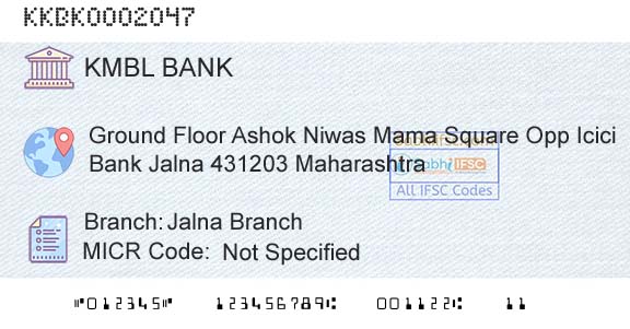 Kotak Mahindra Bank Limited Jalna BranchBranch 