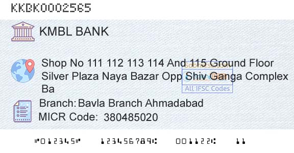 Kotak Mahindra Bank Limited Bavla Branch AhmadabadBranch 