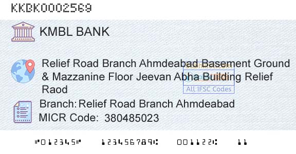 Kotak Mahindra Bank Limited Relief Road Branch AhmdeabadBranch 
