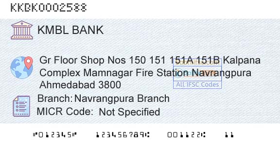 Kotak Mahindra Bank Limited Navrangpura BranchBranch 