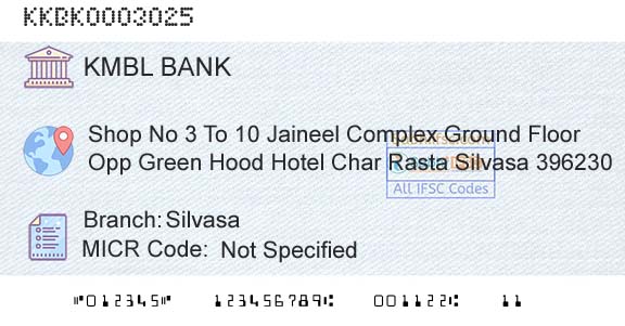 Kotak Mahindra Bank Limited SilvasaBranch 