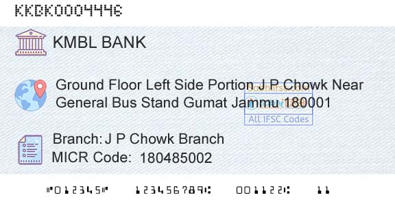 Kotak Mahindra Bank Limited J P Chowk BranchBranch 