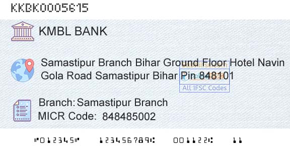 Kotak Mahindra Bank Limited Samastipur BranchBranch 