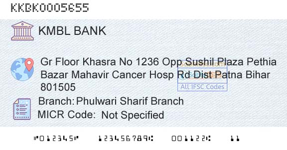 Kotak Mahindra Bank Limited Phulwari Sharif BranchBranch 