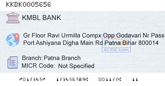 Kotak Mahindra Bank Limited Patna BranchBranch 
