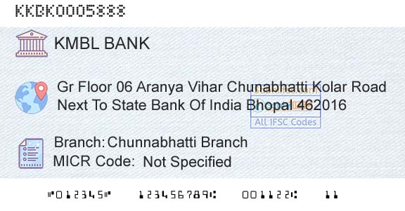 Kotak Mahindra Bank Limited Chunnabhatti BranchBranch 