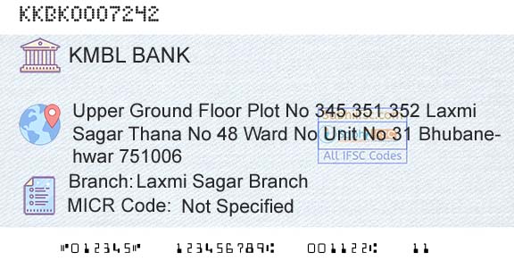 Kotak Mahindra Bank Limited Laxmi Sagar BranchBranch 