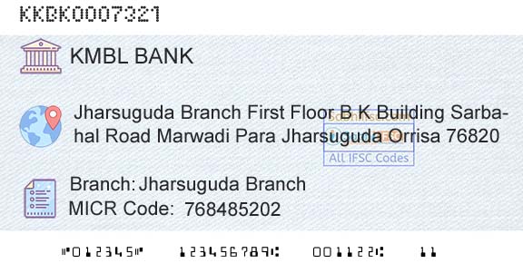 Kotak Mahindra Bank Limited Jharsuguda BranchBranch 