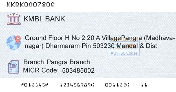 Kotak Mahindra Bank Limited Pangra BranchBranch 