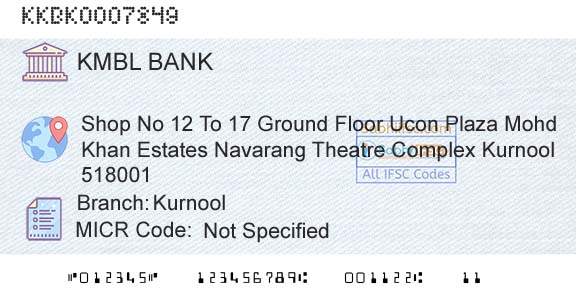 Kotak Mahindra Bank Limited KurnoolBranch 
