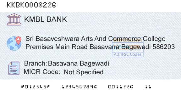 Kotak Mahindra Bank Limited Basavana BagewadiBranch 