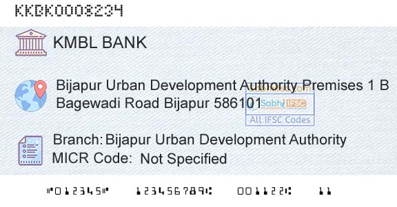 Kotak Mahindra Bank Limited Bijapur Urban Development AuthorityBranch 
