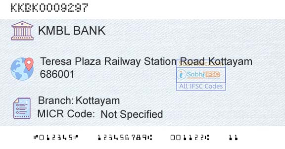 Kotak Mahindra Bank Limited KottayamBranch 