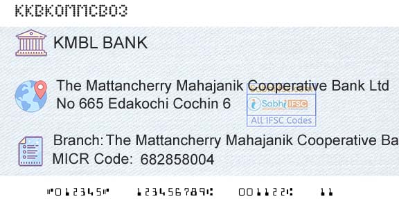 Kotak Mahindra Bank Limited The Mattancherry Mahajanik Cooperative Bank Ltd EdBranch 